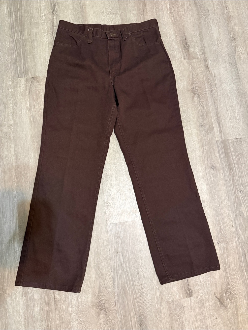 Vintage Rustler Brown Men's Straight-Leg Chinos